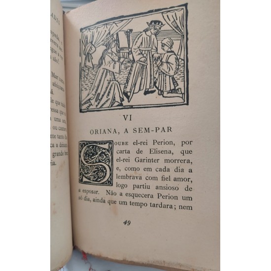 O Romance de Amadis, Affonso Lopes Vieira, Reconstituição, Edição de 1926 conforme Edição de 1578, Capa dura de Couro O Romance de Amadis, Affonso Lopes Vieira, Reconstituição, Edição de 1926 conforme Edição de 1578, Capa dura de Couro