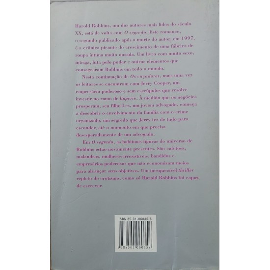 O Segredo, Harold Robbins O Segredo, Harold Robbins