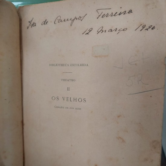 Os Velhos, João da Camara, Theatro, Comedia em Tres Atos, Edição 1909 Lisboa, Rico em Ilustrações à bico de Pena Os Velhos, João da Camara, Theatro, Comedia em Tres Atos, Edição 1909 Lisboa, Rico em Ilustrações à bico de Pena