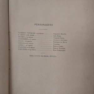 Os Velhos, João da Camara, Theatro, Comedia em Tres Atos, Edição 1909 Lisboa, Rico em Ilustrações à bico de Pena