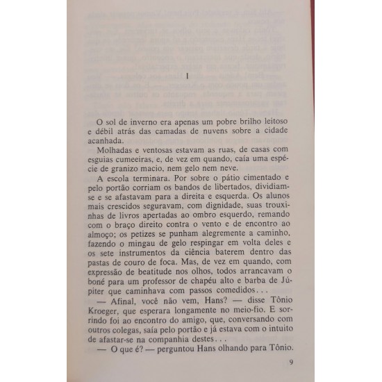 Tonio Krueger, A Morte em Veneza, Thomas Mann, Capa de Luxo vermelha com Letras Douradas, Editora Abril Tonio Krueger, A Morte em Veneza, Thomas Mann, Capa de Luxo vermelha com Letras Douradas, Editora Abril