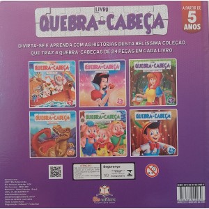 Livro Quebra-Cabeça, Chapeuzinho Vermelho, 96 Peças - Completo