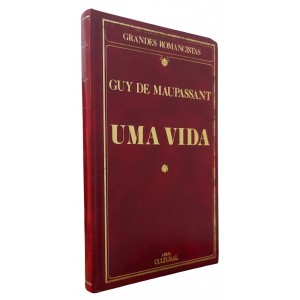 Uma Vida, Guy de Maupassant, Capa Dura de Luxo em Vermelho, Letras Douradas, Editora Abril