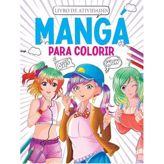 Livro de Atividades, Mangá para Colorir Livro de Atividades, Mangá para Colorir