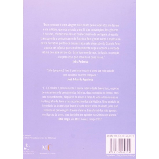 Morder-te o Coração, Patricia Reis, Editora Língua Geral Morder-te o Coração, Patricia Reis, Editora Língua Geral