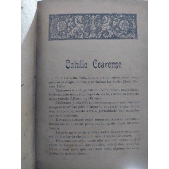 Novos Cantares, Catullo da Paixão Cearense, 1ª Edição 1909
