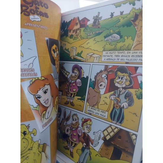 O Gato de Botas em Quadrinhos, Adaptação do Clássico da Literatura de Charles Perrault O Gato de Botas em Quadrinhos, Adaptação do Clássico da Literatura de Charles Perrault