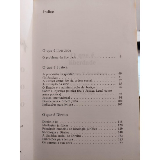 O que É Liberdade, Justiça, Direito, Caio Prado Jr, Júlio César Tadeu Barbosa, Roberto Lyra Filho, Circulo do Livro O que É Liberdade, Justiça, Direito, Caio Prado Jr, Júlio César Tadeu Barbosa, Roberto Lyra Filho, Circulo do Livro