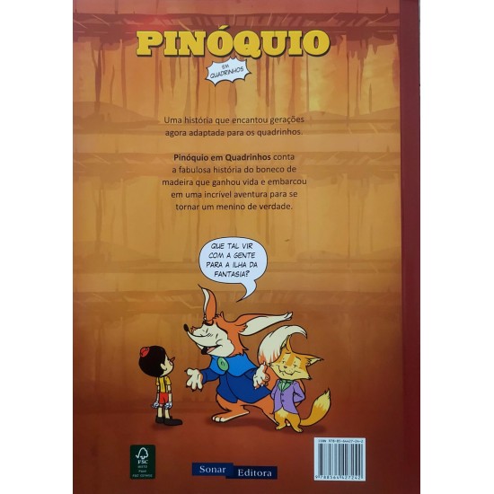 Pinóquio em Quadrinhos, Adaptação do Clássico da Literatura de Carlo Collodi Pinóquio em Quadrinhos, Adaptação do Clássico da Literatura de Carlo Collodi