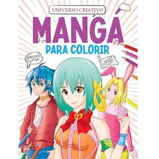 Universo Criativo, Mangá para Colorir Roxo