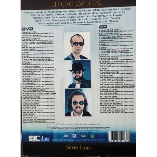 Dvd Bee Gees, The Best Of Bee Gees, Live In Australia, Dvd + CD Dvd Bee Gees, The Best Of Bee Gees, Live In Australia, Dvd + CD