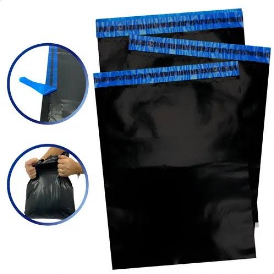 Envelope de segurança 20x30 Saco Plástico, Embalagem Ecológica, Correios, Envios E-commerce, 100 Unidades